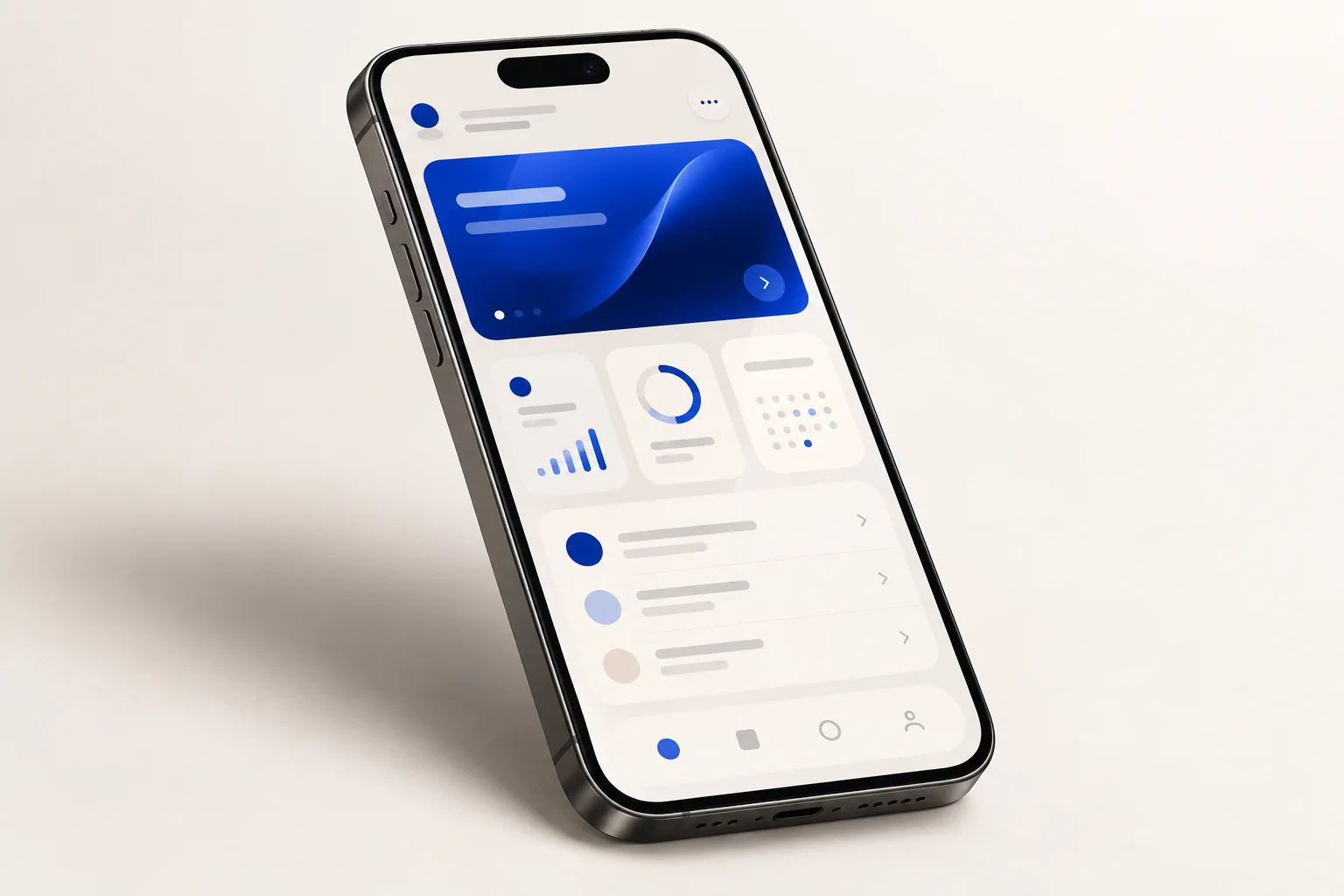 Illustrative iPhone mockup representing an edutainment application